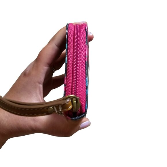 Fossil Long Zippy‎ Leaf Print Wallet Like New Condition - Picture 7 of 11